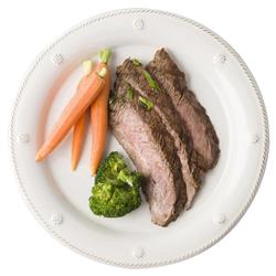 Juliska Berry &amp; Thread Whitewash Ceramic Dinner Plate|