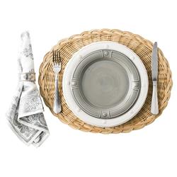 Juliska Berry &amp; Thread Whitewash Ceramic Dinner Plate|