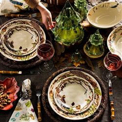 Juliska Rustic Coastal Beach Brown Woven Natural Abaca Round Charger|