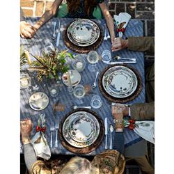 Juliska Rustic Coastal Beach Brown Woven Natural Abaca Round Charger|