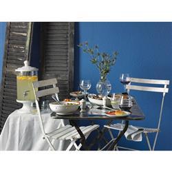 Juliska Berry &amp; Thread Whitewash Ceramic Coupe Bowl - Large|