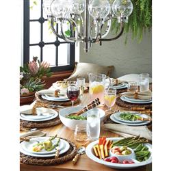 Juliska Berry &amp; Thread Whitewash Ceramic Coupe Bowl - Large|