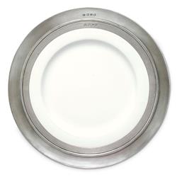 MATCH Modern Cardinal Pewter Charger|