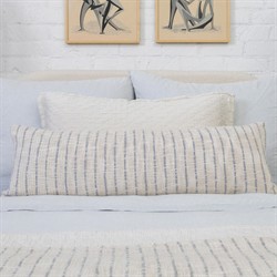 Jojo Coastal Beach Blue Cotton Striped Oversized Throw Blanket|