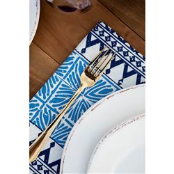 Lastra Coastal White Melamine Dinner Plate|