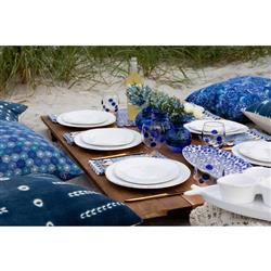 Lastra Coastal White Melamine Salad Plate|