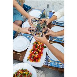 Lastra Coastal White Melamine Salad Plate|