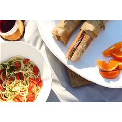 Lastra Coastal White Melamine Oval Platter|