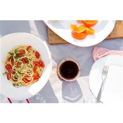 Lastra Coastal White Melamine Oval Platter|