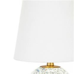 Bulle Hollywood Regency Clear Crystal Base Mini Lamp|