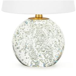 Bulle Hollywood Regency Clear Crystal Base Mini Lamp|
