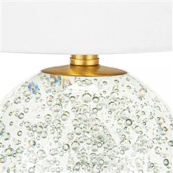 Bulle Hollywood Regency Clear Crystal Base Mini Lamp|
