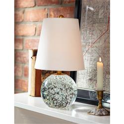 Bulle Hollywood Regency Clear Crystal Base Mini Lamp|