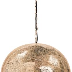 Pierced Global Bazaar Natural Brass Sphere Pendant|