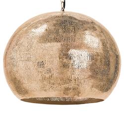 Pierced Global Bazaar Natural Brass Sphere Pendant|