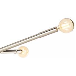 Talon Mid-Century Polished Nickel Steel Sputnik Chandelier|