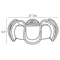 Grisha Coastal Beach Black Natural Rattan Decorative Bowl|