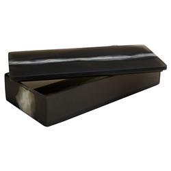 Hollie Modern Black And White Resin Decorative Boxes - Set of 2|