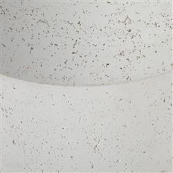 Messiah Nesting Modern White Concrete Outdoor Nest Coffee Table - Set of 2|