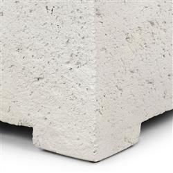 Otto Modern Classic White Concrete Outdoor Coffee Table|