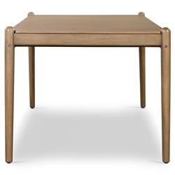 Rose Coastal Beach Brown Wood Rectangular Outdoor Dining Table - Large - 81"W|