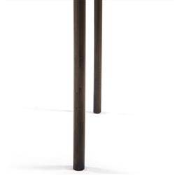 Jared Industrial Loft Brass Iron Brown Base Round Outdoor Planter - Small|