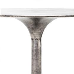 Mona Modern Classic Silver Aluminum Outdoor Counter Table - 32"W|