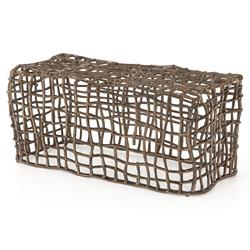 Zander Industrial Loft Bronze Aluminum Outdoor Bench|