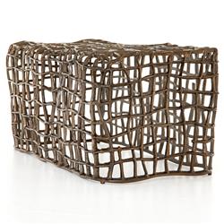 Zander Industrial Loft Bronze Aluminum Outdoor Bench|