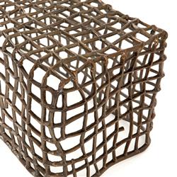 Zander Industrial Loft Bronze Aluminum Outdoor Bench|