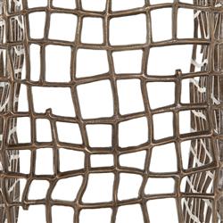 Zander Industrial Loft Bronze Aluminum Outdoor Bench|