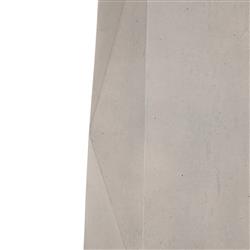 Barley Industrial Loft Grey Concrete Round Outdoor Pedestal End Table|