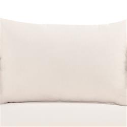 Rose Coastal Beige Upholstered Brown Wood Woven Rope Outdoor Sofa - Large - 73"W|