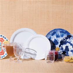 Juliska Berry &amp; Thread Whitewash Melamine Salad Plate|