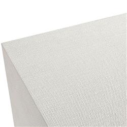 Taylor Modern Classic White Faux Linen Silver Iron Double Dresser|