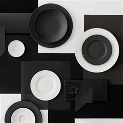 Manufacture Rock Modern Black Porcelain Pasta Bowl|