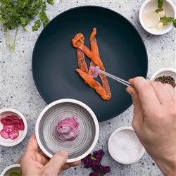 Manufacture Rock Modern Black Porcelain Pasta Bowl|