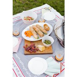 Lastra Coastal White Melamine Cereal Bowl|