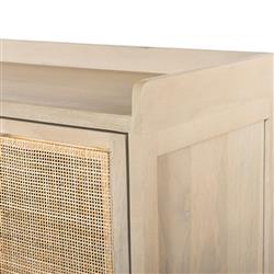 Corazon Global Bazaar Woven Natural Cane Brown Mango Wood Sideboard|