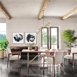 Baylor Industrial Loft Brown Ombre Iron Sideboard|