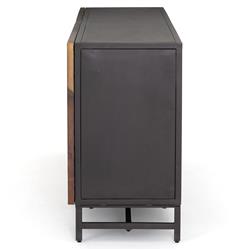 Baylor Industrial Loft Brown Ombre Iron Sideboard|