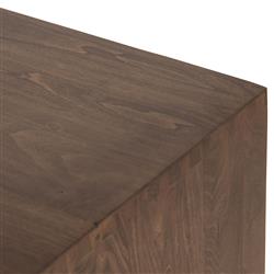 Theodore Industrial Loft Brown Wood Black Leather Pull Office Desk|