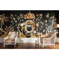 Gretel Coastal Beach Gold Iron Frame Natural Oyster Shell Wall Mirror|