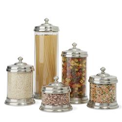 MATCH Modern Convivio Lid White Ceramic Canister - Small|