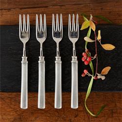 MATCH Modern Gabriella Pewter Cocktail Fork - Set of 4|