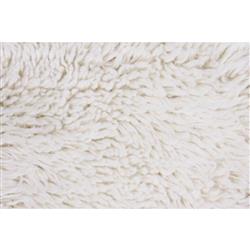 Woolly Modern White Wool Shag Washable Rugs - 2'5"x3' 7"|