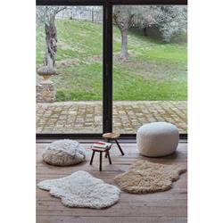 Woolly Modern White Wool Shag Washable Rugs - 2'5"x3' 7"|