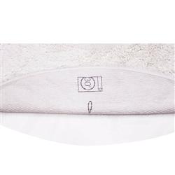 Arctic Circle Modern White Wool Shag Washable Rug - 8'2" Round|