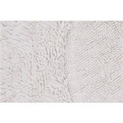 Arctic Circle Modern White Wool Shag Washable Rug - 8'2" Round|