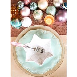 Aladdin Brilliant Modern Lilac Acrylic 5 Piece Flatware Place Setting|